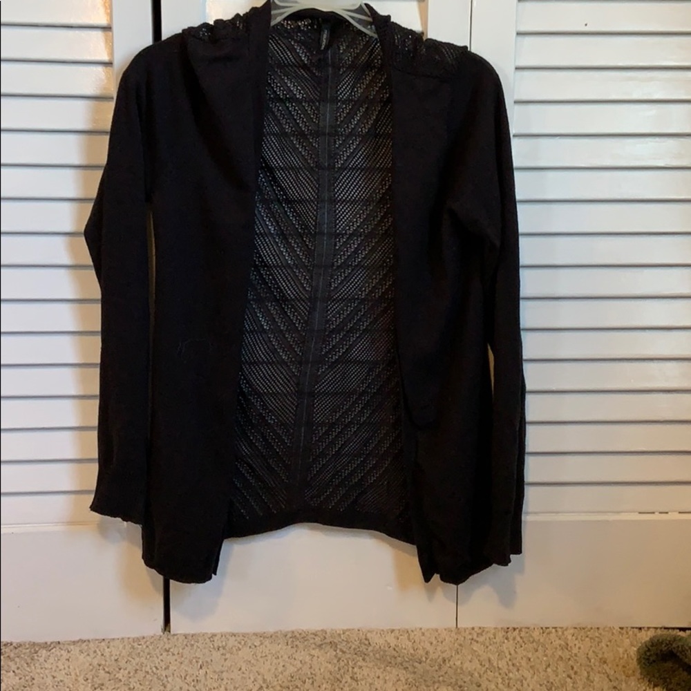 Black cardigan